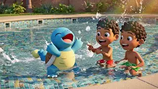 Pok&eacute;mon Squirtle Baby Spilled Water on the Floor 1 | Kids Songs & Nursery Rhyme