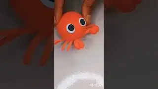 Cute Red Clay Crab 🦀 | Clay Art Shorts #shorts