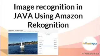Image Recognition in Java Using Amazon Rekognition AWS