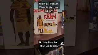 Feeling Millionaire Vibes At My Local Library. No Late Fees And High Limits Baby. #book