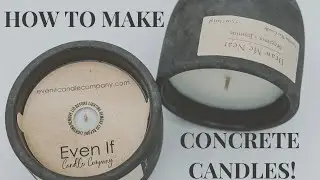 How To Make A Concrete Candle (All Supplies Included)