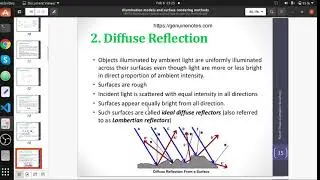 illumination model and light sources