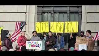 John Marion Executive Director - Common Cause Rhode Island: The Elon Musk - DOGE Protest