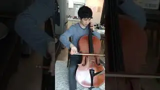 Adult beginner cello progress | Month 6 | Minuet 1 from Cello suite no.1, J.S.Bach