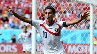 Bryan Ruiz headed home the only goal just before the break as Costa Rica upset Italy 