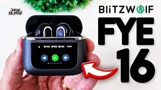 Que genial! Fone com tela: BlitzWolf FYE16 + ANC + IPX5 + 32h | Menos de R$150