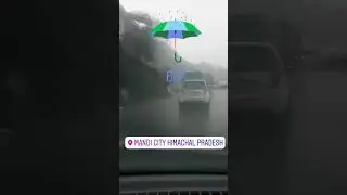 Heavy rain fall in Mandi HP