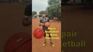 How to Basketball🏀 Puncture Repair Full Explanation ✅ | Save your basketball 🏀#basketball #shorts