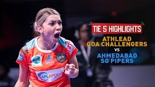 Athlead Goa Challengers v Ahmedabad SG Pipers | IndianOil UTT 2024 | Tie 5 - Highlights