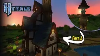 Hytale: How to build a medieval lighthouse | Tutorial (Part 2/2)