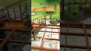 GNEE Corten Steel Outdoor Waterproof Garden Gazebo Pergola #diyproject #pergola #backyard