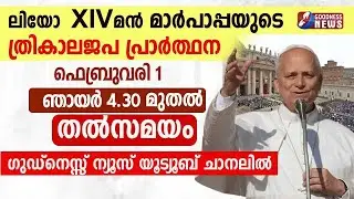 ലിയോ പതിനാലാമൻ മാർപാപ്പയുടെ ത്രികാലജപ പ്രാർത്ഥന |POPE LEO XIV | ANGELUS PRAYER | LIVE |GOODNESS NEWS