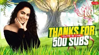 Thank You for 500 Subscribers ❤️ | Live #bgmilive #bgmi #gaming #live #girlgamer #cutieislive #cutie