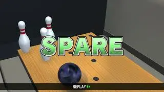 あつまれBOWLING：ベーシック通し　スコア235　うまくいかないクマのボウリング　#あつまれBOWLING #ボウリング