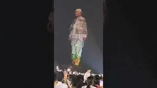 Lazer show Statue of Unity