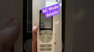 AC Mode details | Different modes on your AC