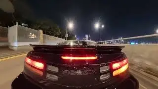 Late Night Airport Drive in 300ZX - ASMR Pure Driving for Focus & Relaxation (No Music)
