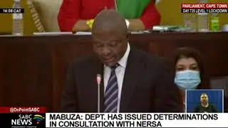 Deputy President Mabuza answers questions in the National Assembly
