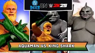 DC KO on WWE 2K25: Aquaman Vs. King Shark