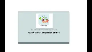 'Diff Doc' Quick Start Tutorial Video