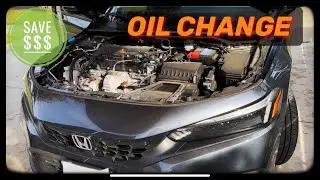 Honda Civic How To Change Engine Oil 2022, 2023 2024+