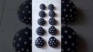 Black Water Balloon Orbeez Pop #asmr #art #satisfying