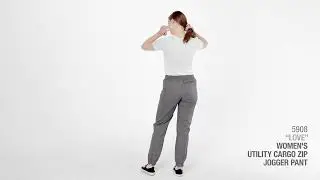 WonderWink WonderFlex   5908   Women s Utility Cargo Zip Jogger Pant