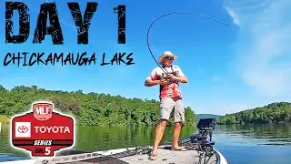 MLF TOYOTA BASS FISHING PRO OPEN TOURNAMENT ON CHICKAMAUGA LAKE! (DAY 1)