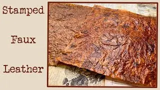 Let’s Turn this Stamped Piece of Paper into Faux Leather