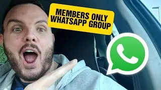New membership perk - Private WhatsApp group, members only 👍