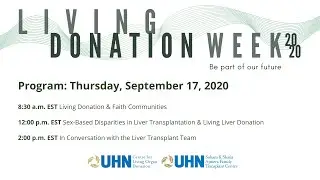 Living Donation Week - Thursday September 17th