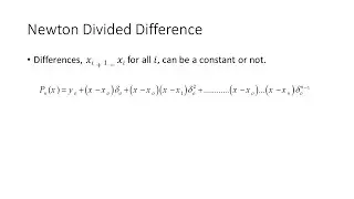 6- Newton Divided Difference Numerical... شرح طريقة نيوتن