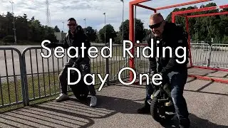 Learning to ride an EUC seated - Day One