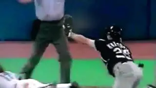 Kelly Gruber & Greg Myers Win Game Toronto Blue Jays