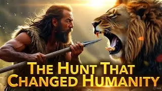 AADI vs LION 🦁 | The Hunt That Changed Humanity | Primitive Epic Story #Asmrnature
