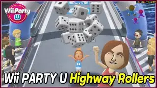 Wii Party U - Highway Rollers (Standard Com) Araceli vs Dylan vs Bowen vs Delilah | AlexGamingTV