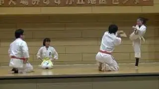 16/2/2014 Karate Demonstration kids & girls Kyokushin Yokohama no2