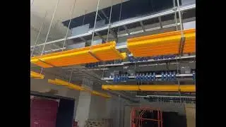 data center project used wire mesh cable tray and fiber runner