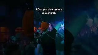 I played techno in a church #techno #rave