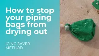 NO MORE DRIED OUT ICING | How to stop your tipless icing bag drying out! | ICING TIPS