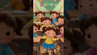 Kids Action Rhyme 🎵 Hands Up, Down, Turn Around & Jump | Cartoon Learning Song #kidscartoon