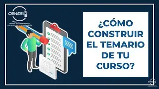 C&oacute;mo dise&ntilde;ar el temario de tu curso