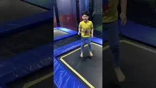 trampoline #big jumping area #safe #oneder land #lucky one mall #karachi