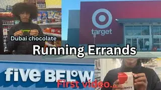 My First Vlog!! Target Run, Five Below & Viral Dubai Chocolate! #firstvlog #dubaichocolate #target 
