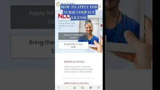 How to apply for Nurse compact License