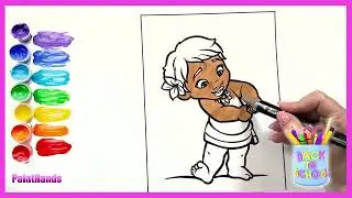 Coloring pages for children.We draw a cake with a candle with markers