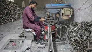How Stainless Steel Pipe Is Drilled & Rubber Pipe Is Jointed | Full Process