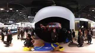 First Soundcheck on the Insta360 One X in a noisy conference space as we walkthrough the video wall