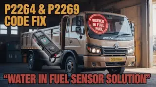 Ashok Leyland Dost P2264 & P2269 Error Solution – Water in Fuel Sensor Fix