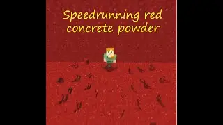 Seedrunning red concrete powder in MC